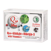 DR.CHEN Q10 Ginkgo Omega-3 E vitamin kapszula 30 db - Kép