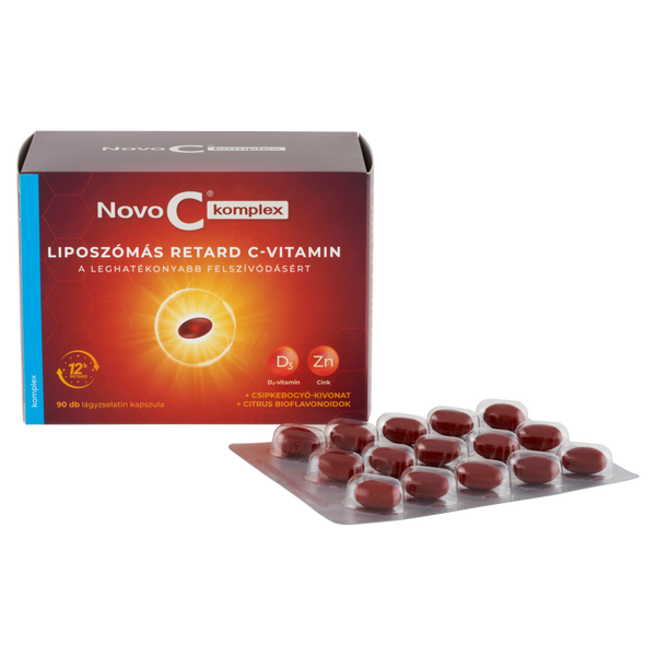 Novo C Komplex liposzómás reatrd C-Vitamin kapszula 90 db - Kép 4