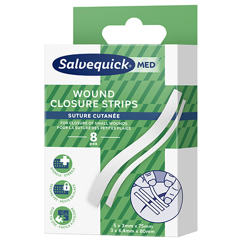 Salvequick Med steril sebzáró csík 8 db - Kép 1