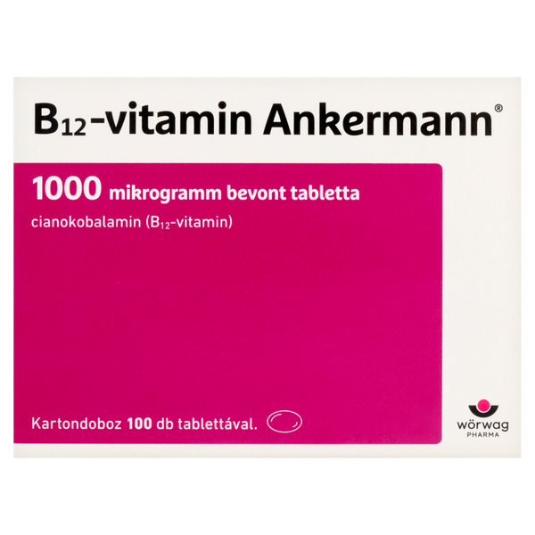 B12-vitamin Ankermann 1000 mcg bevont tabletta 100 db - Kép 10