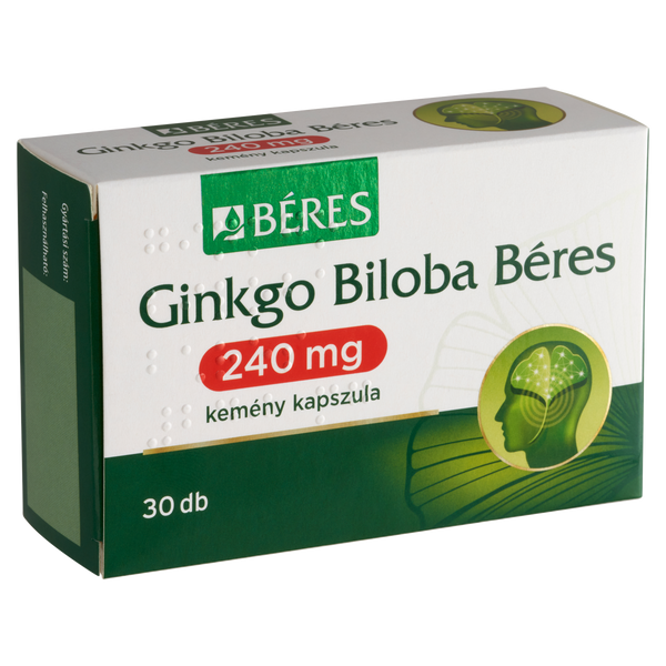 Béres Ginkgo Biloba 240mg kemény kapszula 30 db - Kép 3