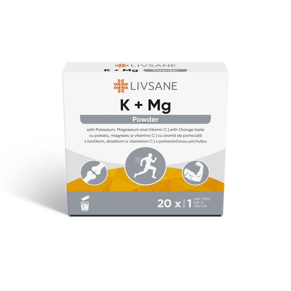 LIVSANE Kálium + Magnézium Direkt por 20 db - Kép