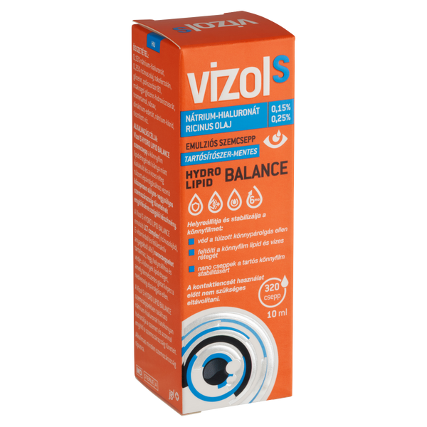 Vizol S Hydro Lipid Balance szemcsepp 10ml - Kép 2