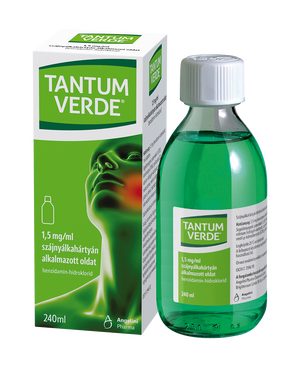 Tantum Verde 1,5mg/ml szájnyálkahártyán alk.oldat 240ml kép