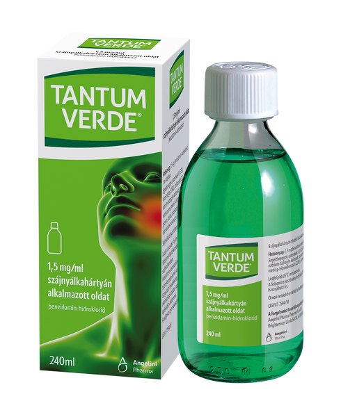 Tantum Verde 1,5mg/ml szájnyálkahártyán alk.oldat 240ml - Kép 1