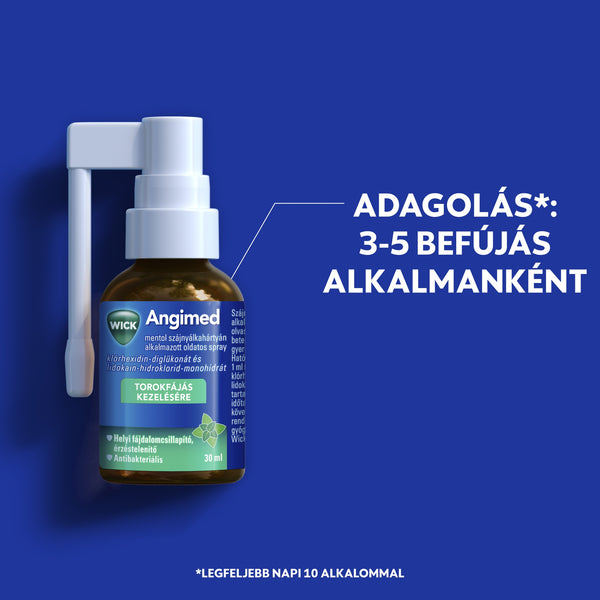 Angimed mentol szájnyálkahártyán alkalmazott oldatos spray 30ml - Kép 5