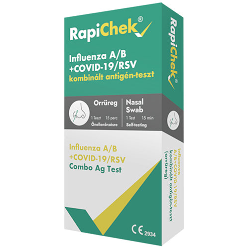 RapiChek Influenza A/B + Covid-19/RSV kombinált antigén teszt - Kép