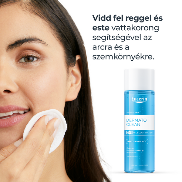 Eucerin DermatoCLEAN HYALURON 3 az 1-ben Micellás arclemosó 200ml - Kép 4