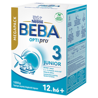 BEBA OPTIpro 3 Junior tejalapú anyatej-kiegészítő tápszer Mega Pack 12 hónapos kortól 1000g - Kép
