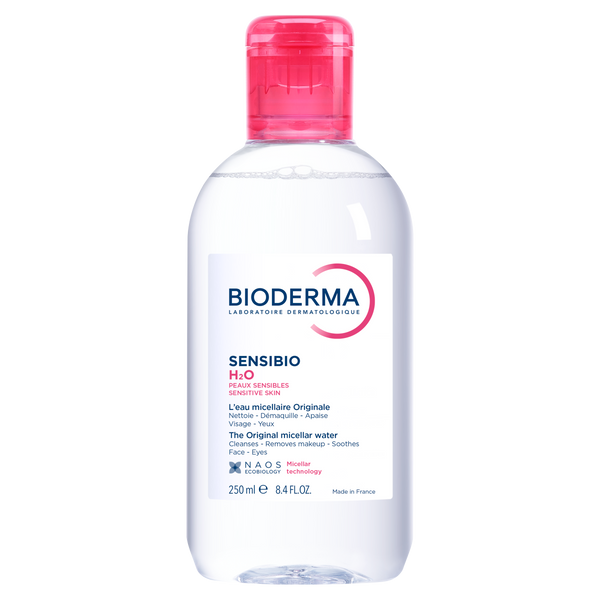 BIODERMA Sensibio H2O AR arc-és sminklemosó micellás víz 250ml - Kép