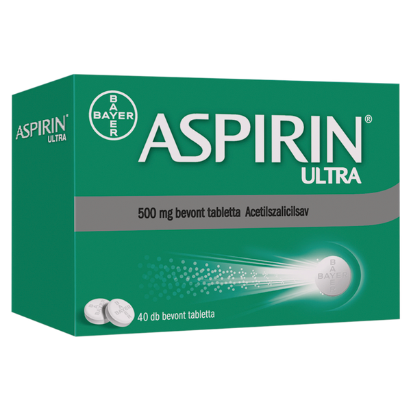 Aspirin Ultra 500 mg bevont tabletta 40 db - Kép 2