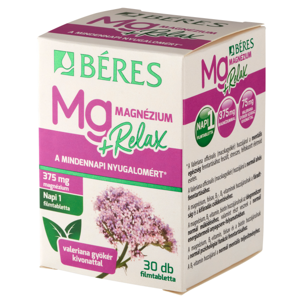 Béres Magnézium + Relax filmtabletta 30 db - Kép 4