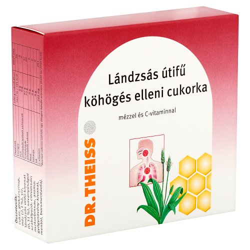 Dr.Theiss Lándzsás útifű köhögés elleni cukorka mézzel és C-vtaminnal 50g - Kép 4
