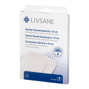LIVSANE steril sebpárna 8cm x 10cm 5 db kép