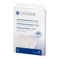 LIVSANE steril sebpárna 8cm x 10cm 5 db - Kép