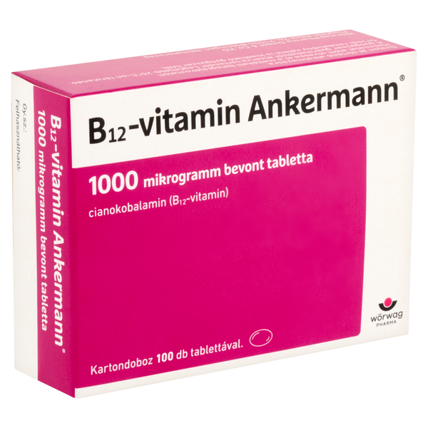 B12-vitamin Ankermann 1000 mcg bevont tabletta 100 db - Kép 9