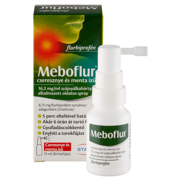 Meboflur cseresznye és menta ízű 16,2 mg/ml oldatos spray 15ml - Kép 4