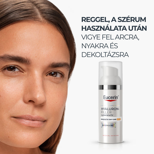 Eucerin Hyaluron-Filler + Longevity Epigenetic Nappali arcápoló SPF30 50ml - Kép 11
