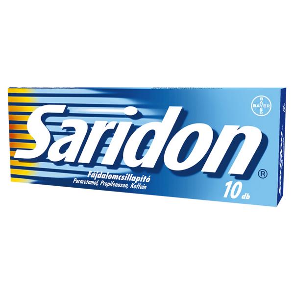 Saridon fájdalomcsillapító tabletta 10 db - Kép
