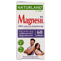 NATURLAND Magnesii® étrend-kiegészítő tabletta 60 db - Kép
