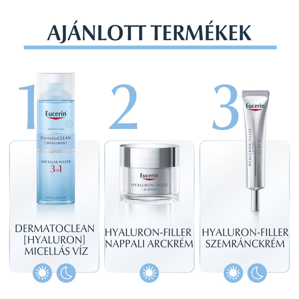 Eucerin DermatoCLEAN HYALURON 3 az 1-ben Micellás arclemosó 200ml - Kép 1
