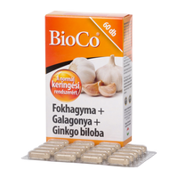 BioCo Fokhagyma + Galagonya + Ginkgo biloba tabletta 60 db - Kép