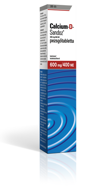 Calcium-D-Sandoz 600mg/400NE pezsgőtabletta 20 db kép