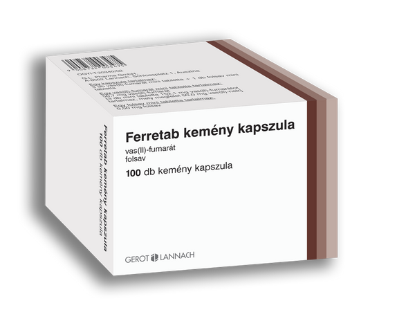Ferretab kemény kapszula 100 db - Kép