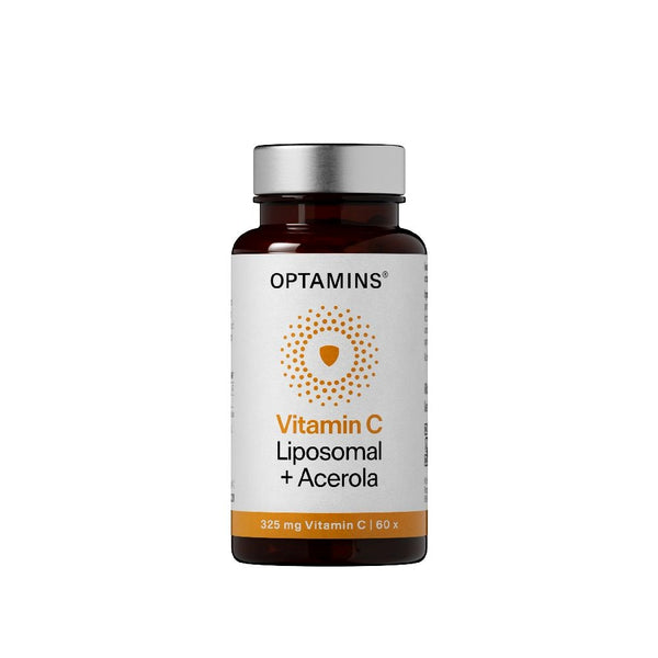 OPTAMINS Vitamin C Liposomal + Acerola étrend-kiegészítő kapszula C-vitaminnal és acerola gyümölcskivonattal 60 db - Kép