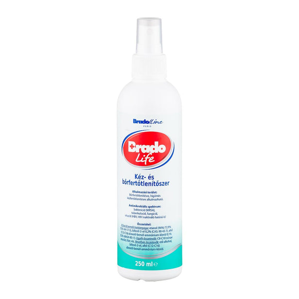Bradolife kéz- és bőrfertőtlenítőszer pumpás 250ml - Kép 1