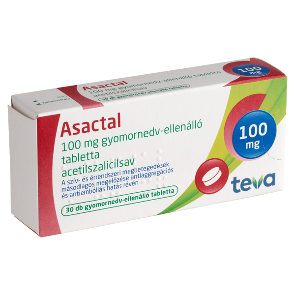 Asactal 100 mg gyomornedv-ellenálló tabletta 30 db - Kép 4