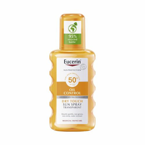 Eucerin Sun Oil Control Dry Touch Színtelen napozó spray SPF50+ 200ml - Kép 1