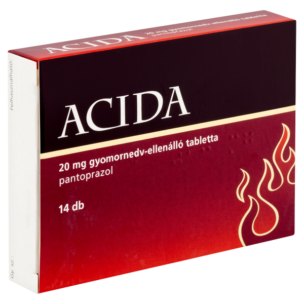ACIDA 20 mg gyomornedv-ellenálló tabletta 14 db - Kép 2