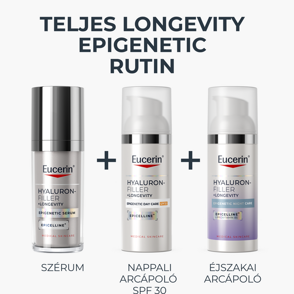 Eucerin Hyaluron-Filler + Longevity Epigenetic Nappali arcápoló SPF30 50ml - Kép 4