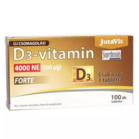 JutaVit D3-vitamin 4000NE FORTE tabletta 100 db - Kép
