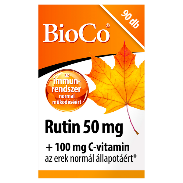BioCo Rutin 50 mg + 100 mg C-vitamin tabletta 90 db - Kép 4
