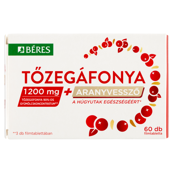 Béres Tőzegáfonya + Aranyvessző filmtabletta 60 db - Kép 4