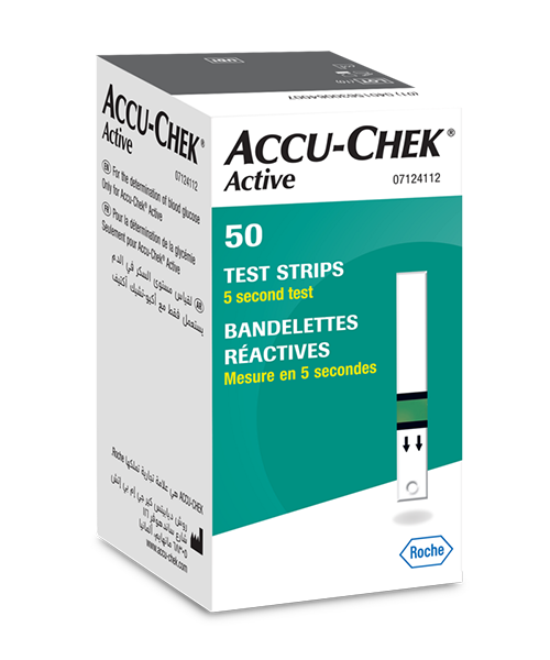 Accu-Chek Active Glucose vércukorszintmérő csík 50 db - Kép