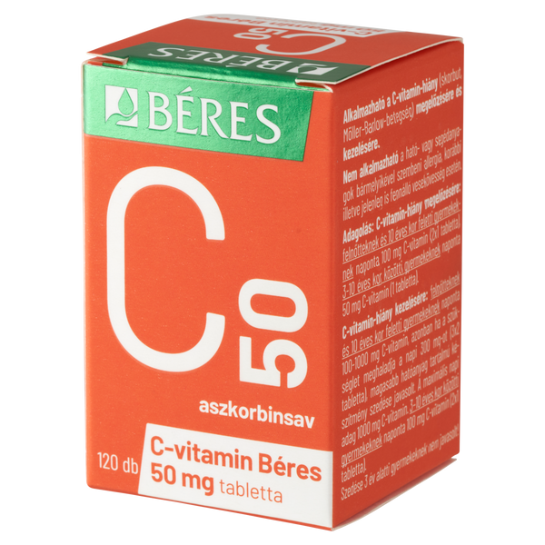 C-vitamin Béres 50 mg tabletta 120 db - Kép 6