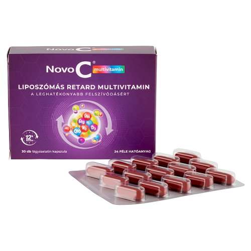Novo C Multivitamin liposzómás retard multivitamin kapszula 30 db - Kép 2