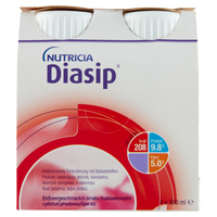 Nutricia Diasip eper ízű speciális gyógyászati célra szánt élelmiszer 4x200ml - Kép