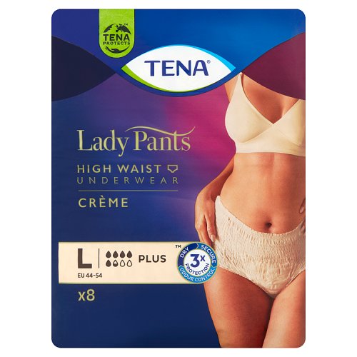 TENA Lady Pants Plus nadrágpelenka L (krém színű) 8 db - Kép 1
