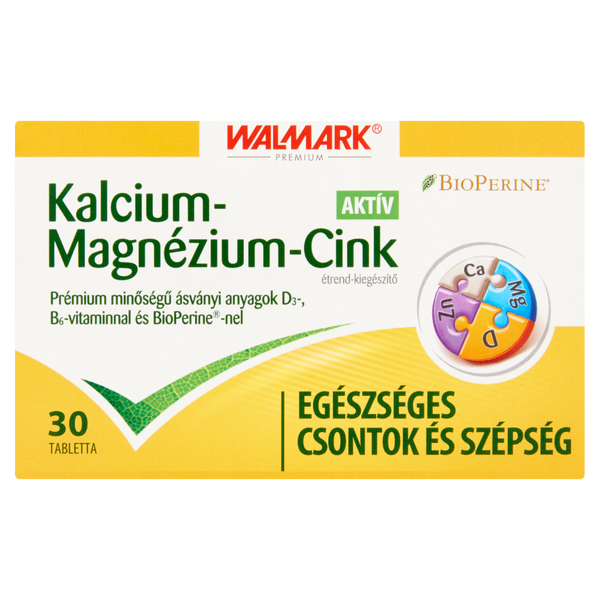 Walmark BIOPERINE Kalcium + Mg + Cink Aktív tabletta 30 db - Kép 2