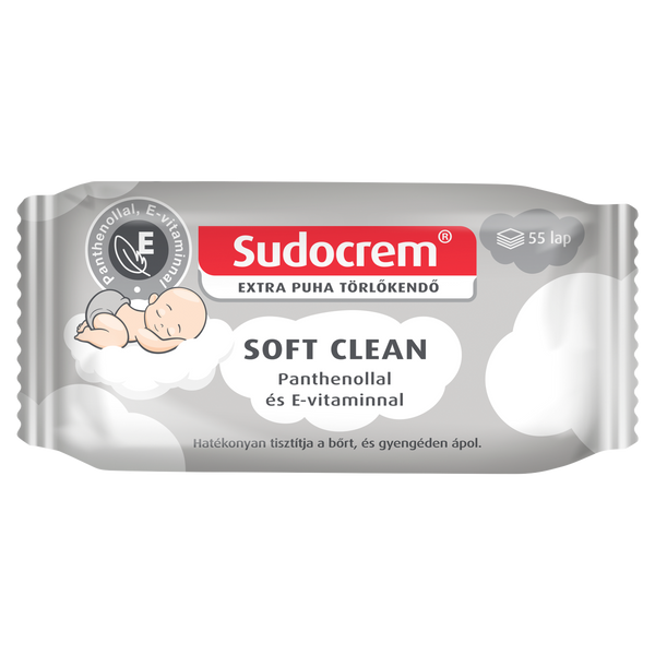 Sudocrem Soft Clean törlőkendő 55 db - Kép