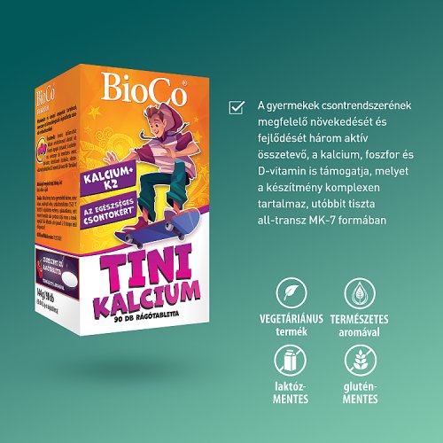 BioCo Tini Kalcium rágótabletta 90 db - Kép 2