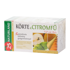 NATURLAND Gyümölcstea körte citromfű 20x2g kép