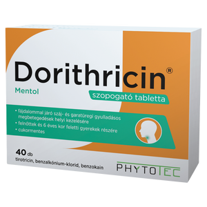 Dorithricin szopogató tabletta mentol ízű 40 db kép