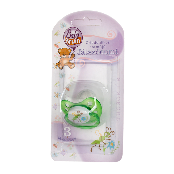 Baby Bruin szilikonos 3-as (tücsök) játszócumi 1 db - Kép