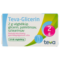 Teva-Glicerin 2 g végbélkúp 10 db - Kép