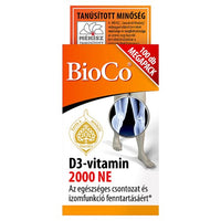 BioCo D3-vitamin 2000 NE étrend-kiegészítő Megapack tabletta 100 db - Kép